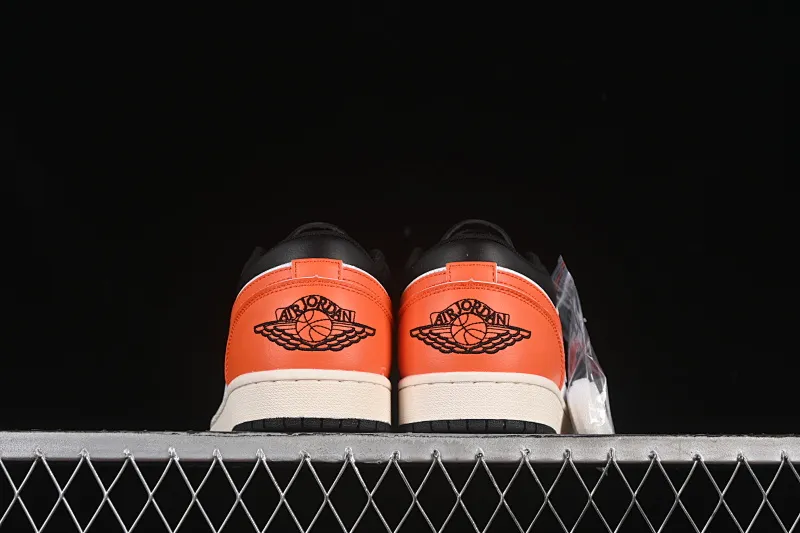 All categories Air Jordan Jordan series basketball shoes Air Jordan 1 Low Air Jordan 1 Low AJ1 Joe 1 black and white orange low-top retro culture basketball shoes 553558-081